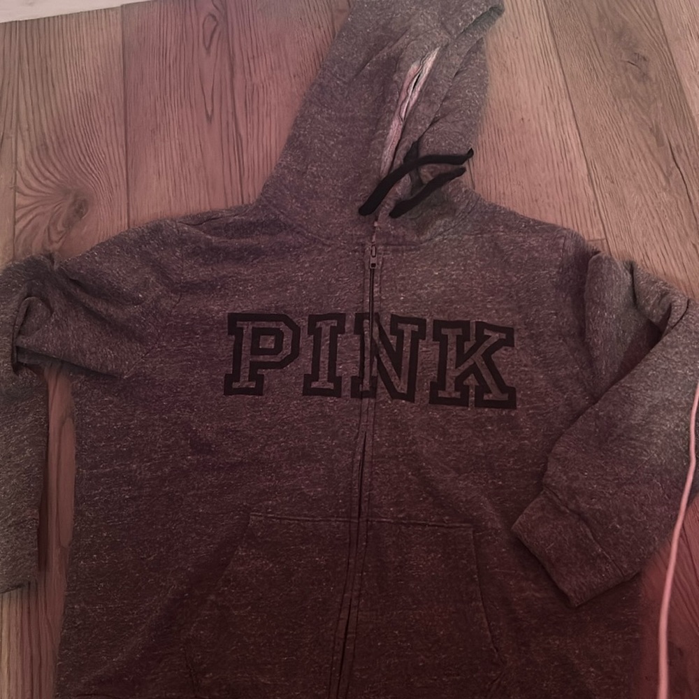 PINK zip up sweater